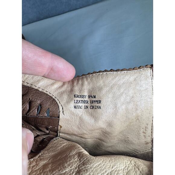 Sam Edelman Krosby Women’s sz 9.5 Gladiator Leather Wedge Peep Toe booties - Picture 7 of 12